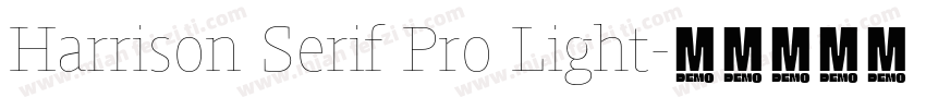 Harrison Serif Pro Light字体转换